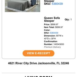 Queen Size Pull Out Couch 