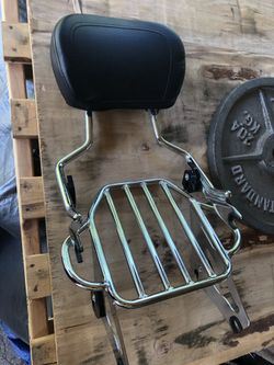 Street glide back seat and rack