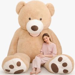 1pc MaoGoLan 8.5ft Giant Jumbo Teddy Bear - Soft Polyester Stuffed Animal, Cuddly Gift for Couples, Celebrations, Baby Shower, Valentine'S Day