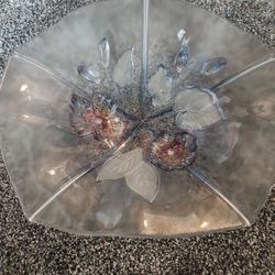  Mikasa Crystal Calypso Fruit Bowl Made with Original Walther Glass Germany