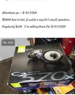 Brand new jl audio speakers 5x7