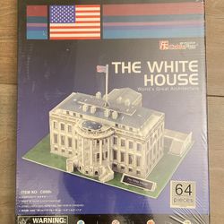 3D CUBIC FUN PUZZLE THE WHITE HOUSE WORLD’S GREST ARCHITECTURE NEW SEALED!!