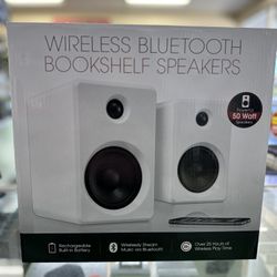 🔊✨ Wireless Bluetooth Bookshelf Speakers – 50W Powerful Sound ✨🔊