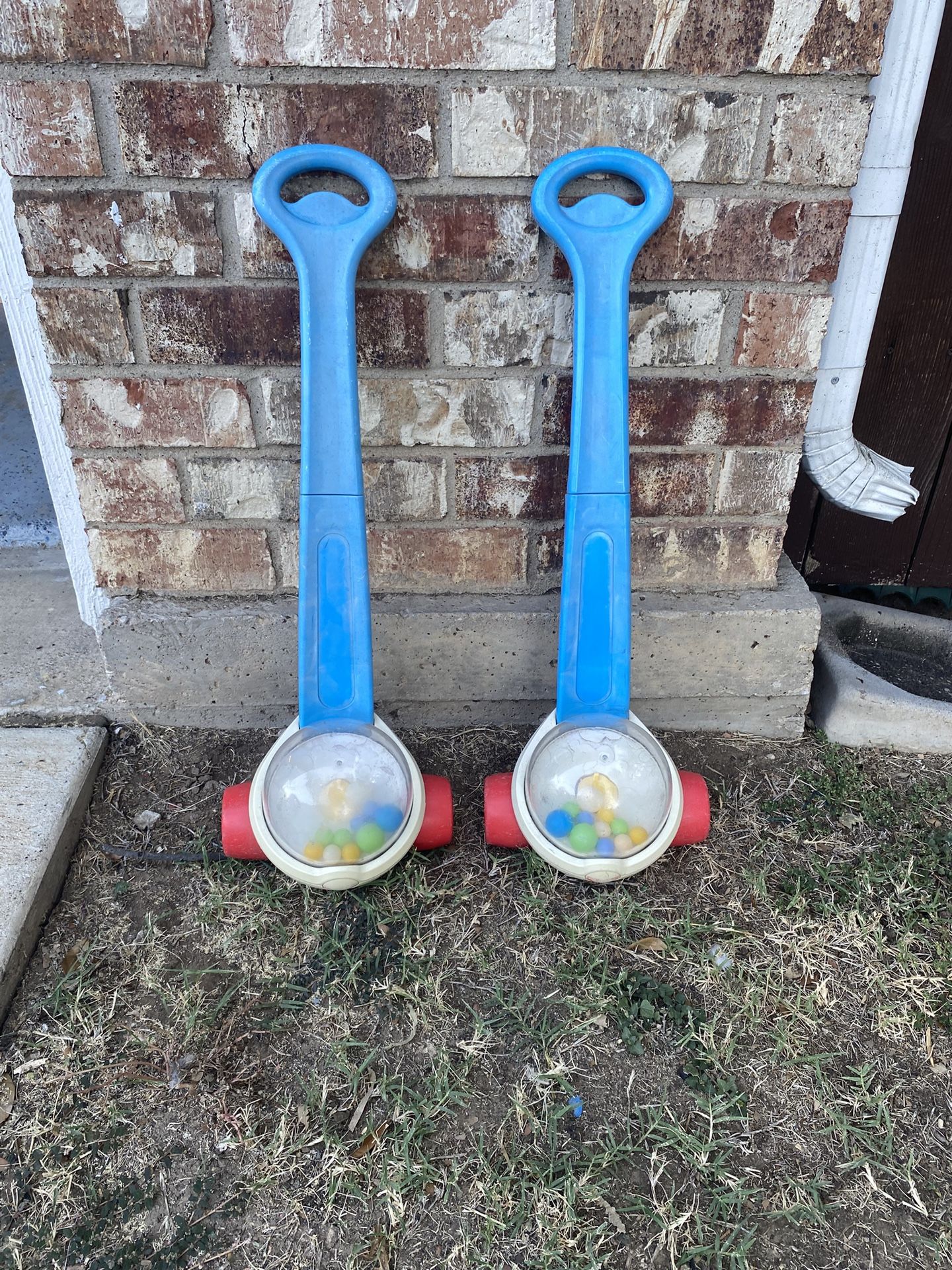2 Fisher-Price Corn Popper Push Toys