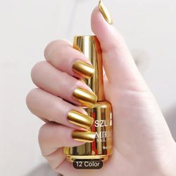 Nail Polish Golden Color 