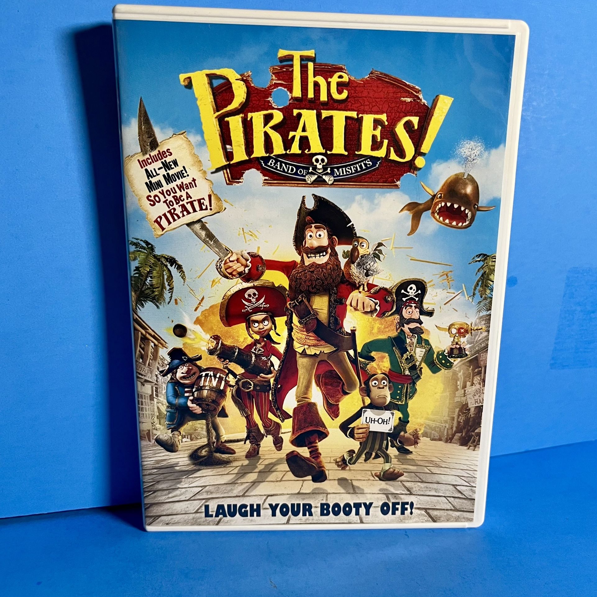 The Pirates! Band of Misfits DVD (2012) Aardman Sony Animation Hugh Grant PG