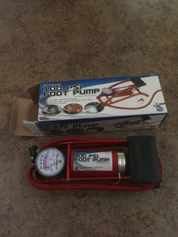 100 PSI foot pump