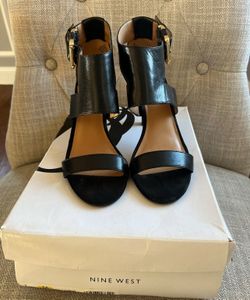 Nine West Black Heels, Size 7