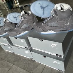 Retro 5 Wolf grey