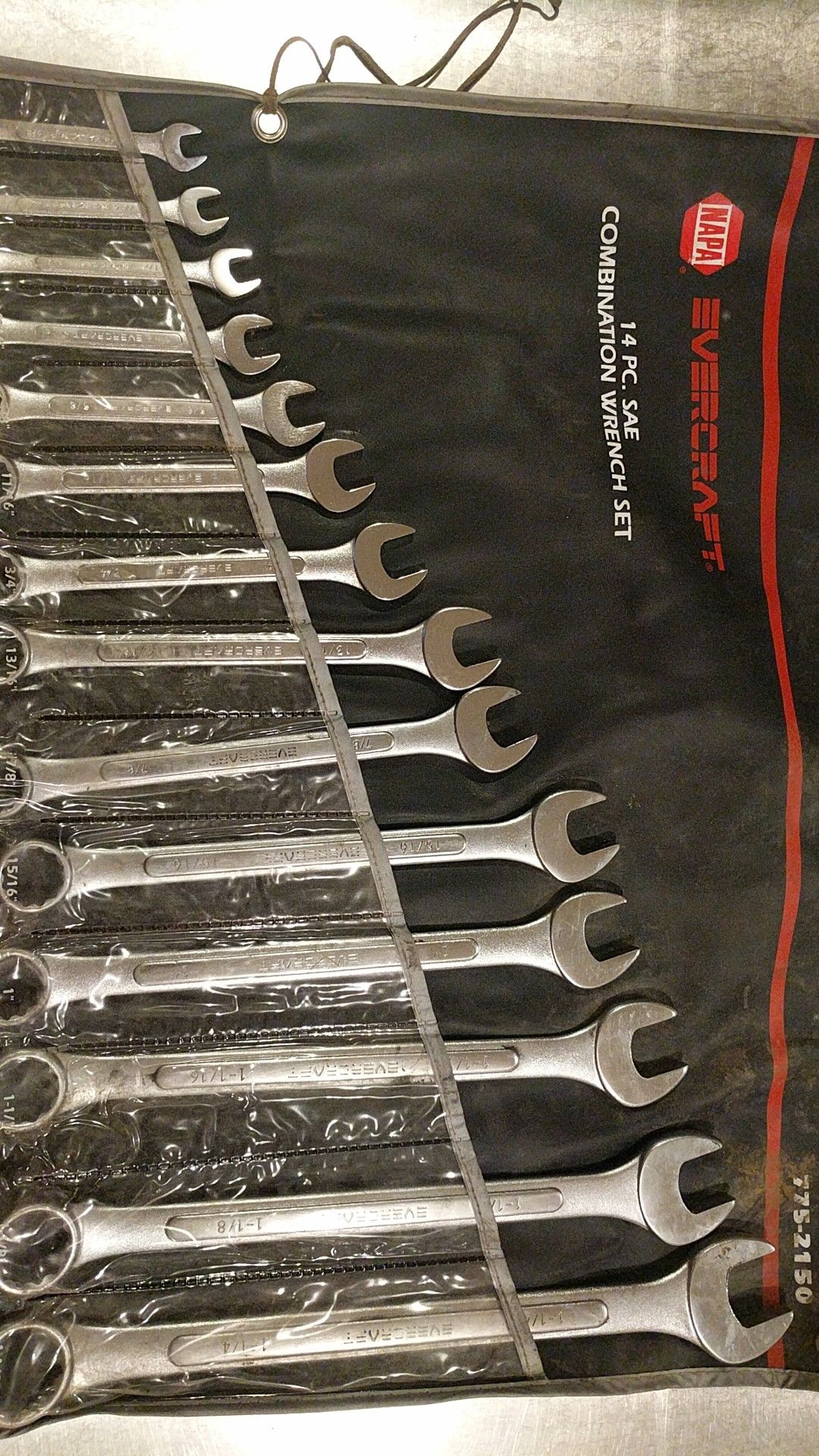 Napa Evercraft 14 pc SAE Standard Combination Wrench Set