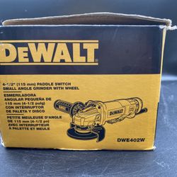  Grinder Small Angle With Wheel DeWalt DWE402W