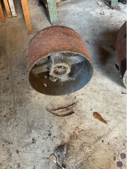 Heavy Cast Iron Industrial Drum Wheel