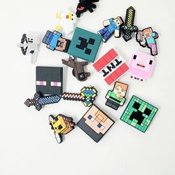 18 pcs Games Minecraft Charms For Crocs