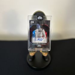 2024 Topps Chrome Black Star Wars Grand Admiral Thrawn Dark Side Auto Lars Mikkelsen /99