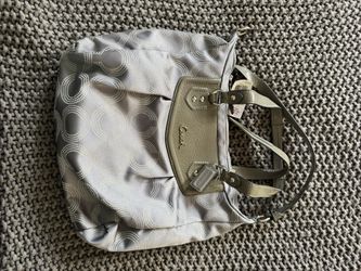 Authentic Coach Ashley Dotted Op Art Bag