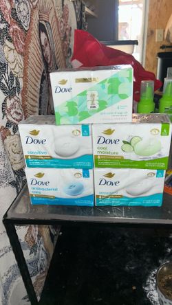 Dove Bar Soap     4 bars.   6 each
