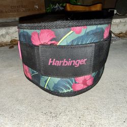 New Harbinger 4.5" Unisex Foam Core Weight Lifting Belt - Floral Size Medium