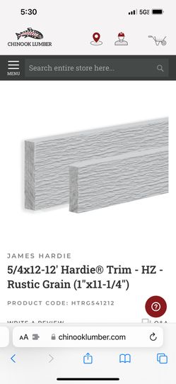 Harditrim 5/4 12x12 