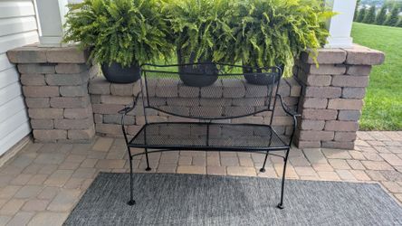 Wrought Iron Bench