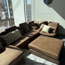 Leather Minimalist Couch