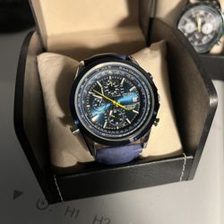Brand New Citizen Eco Master Weekender Blue Angel Chronograph Watch