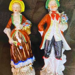 Adorno Pareja Porcelana Época 