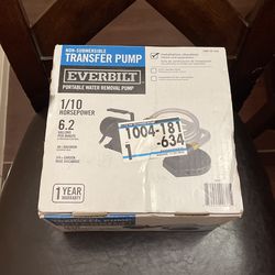 Everbilt 1/10 HP Non-Submersible Self-Priming Transfer Pump