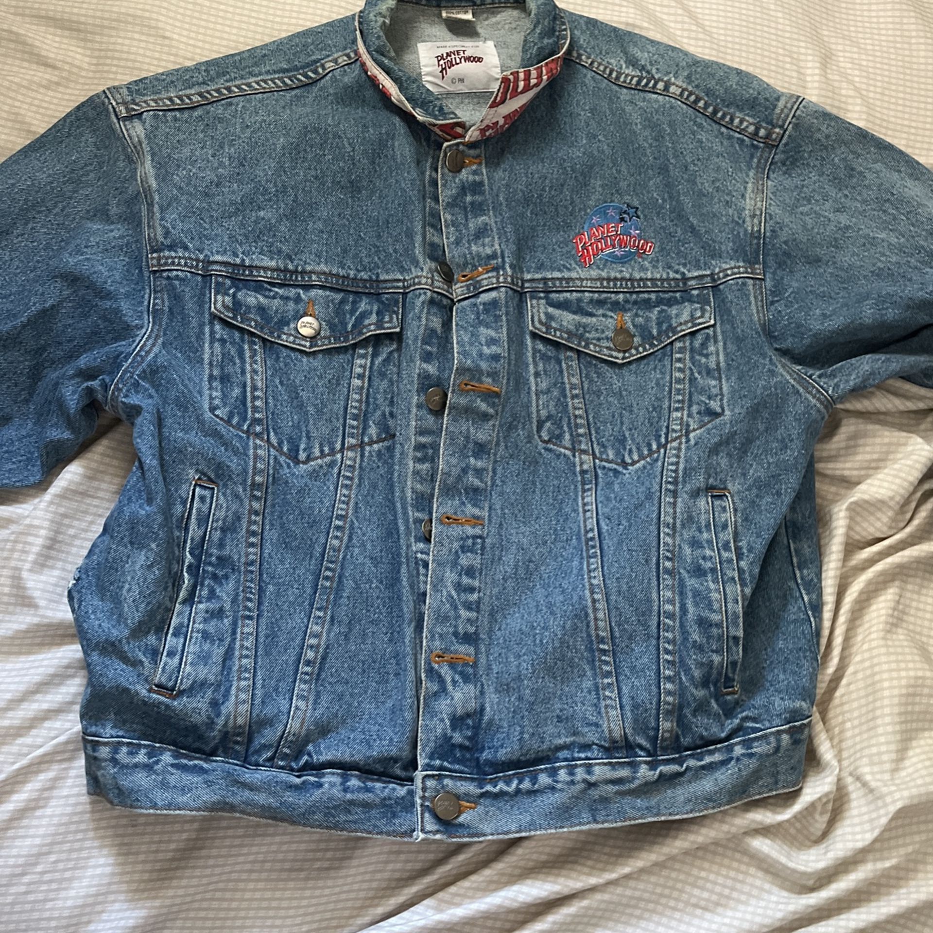 Planet Hollywood Chicago Jean Jacket Vintage