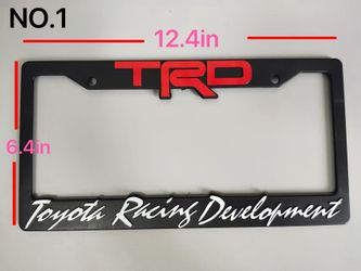 Each  8$  two  pieces 15$ TRD-OFF-ROAD-License-Plate-Frames-Toyota-Racing-Development-Tacoma-Tundra-4Runne