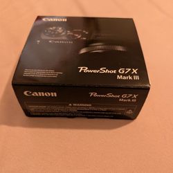 Canon PowerShot G7 X Mark iii Open box/unused SILVER