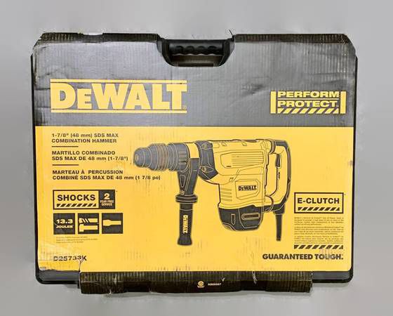 DEWALT D25733K 1-7/8" SDS Max 15 Amp Variable Speed Rotary Hammer