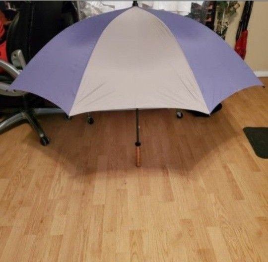 Large Purple And Gray Umbrella
