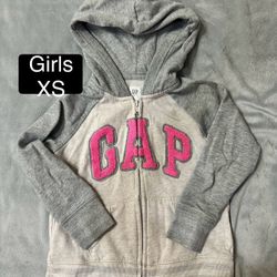 Girls GAP Zipper Hoodie Sweater XS