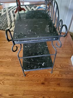 Marble & Wrought Iron Buffet