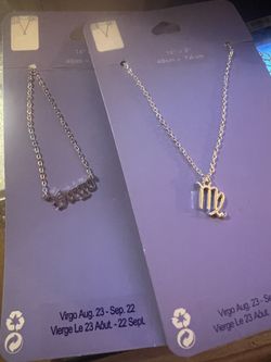 Virgo Claire’s Silver Necklace Set