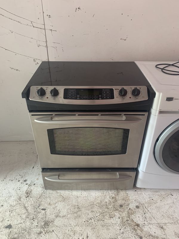 Ge stainless steel glass top stove / range / delivery available for Sale in Tampa, FL OfferUp