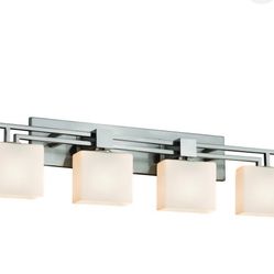 Justice Design Group
Fusion 36" Aero 4 Light Bathroom Vanity Light with Oval Opal Glass Shades