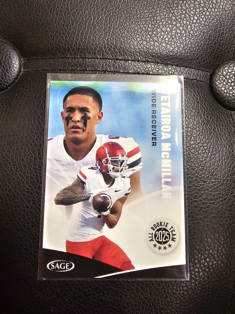 TETAIROA MCMILLIAN ARIZONA SAGE ROOKIE NFL SPORTS CARD!