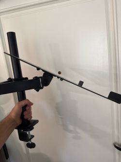 Adjustable Clamp-On Laptop Desk Mount / Laptop Tray Stand