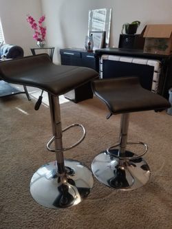 Stainless Bar Stools With Leather Seats