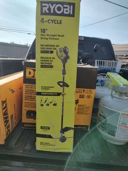 New Ryobi 4 cycle 18"  30cc straight shaft string trimmer