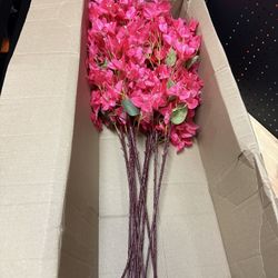 30 Pack Artificial Bougainvillea Floral 38" Silk Long Stem Bougainvillea Plants Hanging Table Centerpiece for Home Wedding Indoor Outdoor Decorations 