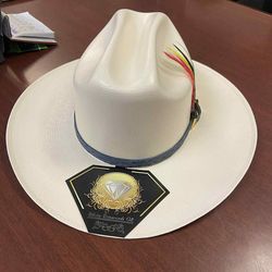 Sombrero de Palma fina de 10,000X con toquilla exotica