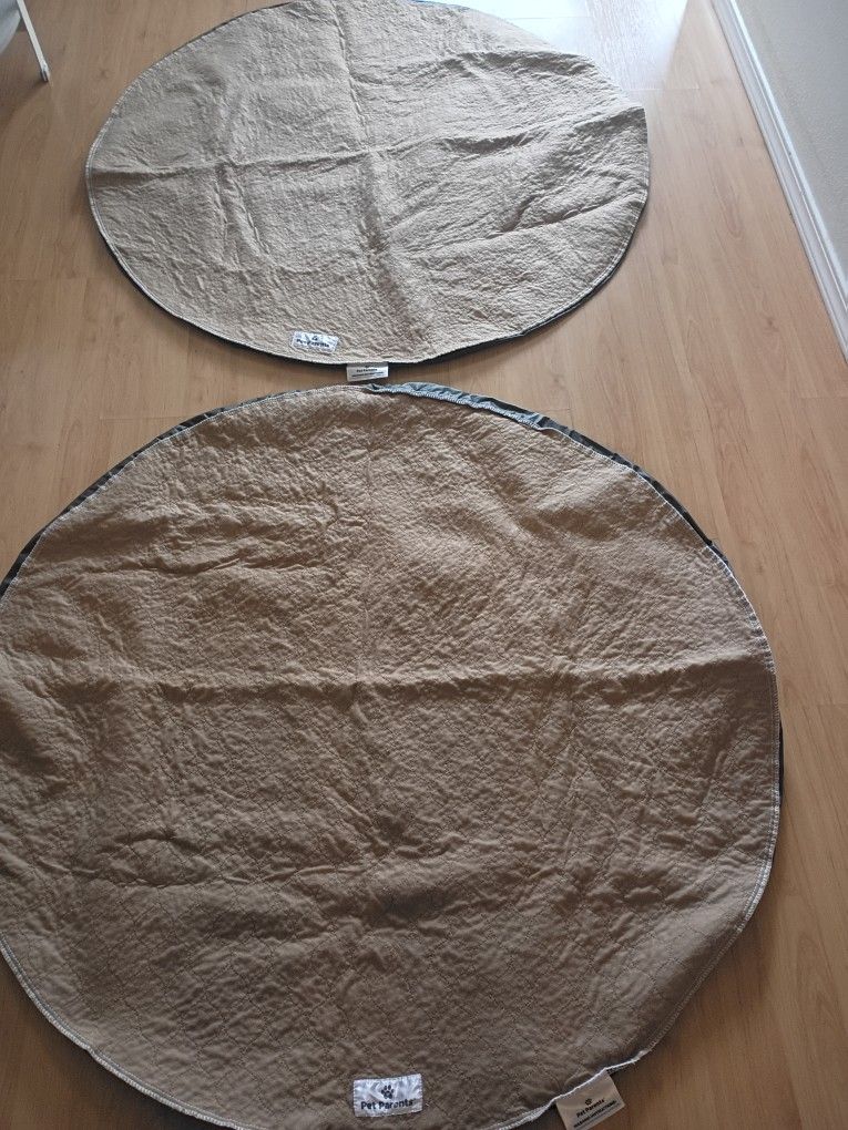 Set of 2 Tan Pet Parents Waterproof Washable Dog Pee Pads