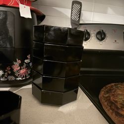Set Of Black Dishes