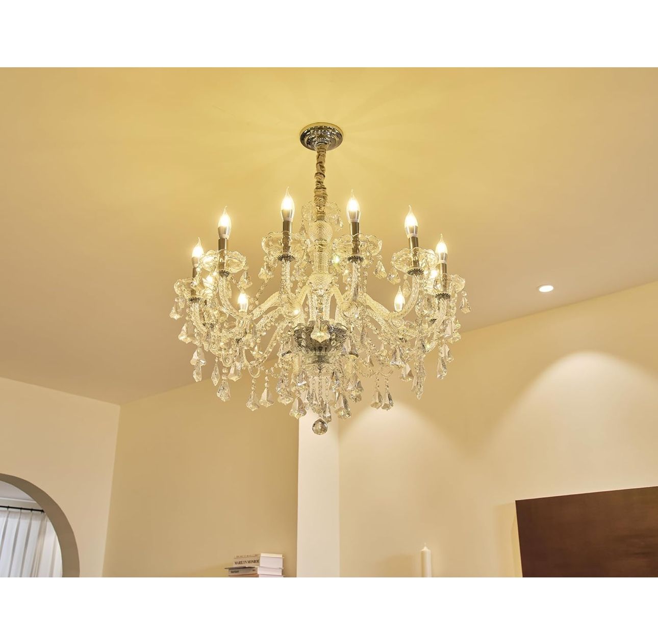 Clear Crystal Chandelier,K9 Crystal. 18