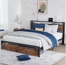 New still in box bed frame vintage design