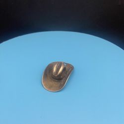 Sterling Silver  .925 Cowboy Hat Pendant 