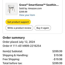 Bassinet graco smart sense