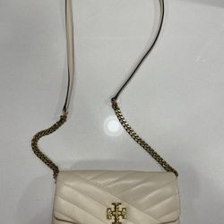 Tory Burch Kira Chevron Quilted Leather Wallet on a Chain